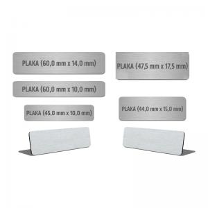 Metal Plaka (44,0 mm x 15,0 mm)